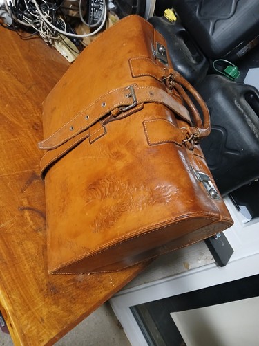 Alte leder tasche koffer - leder,
