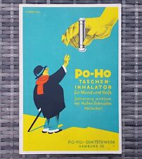 Altes Pappschild Po-Ho