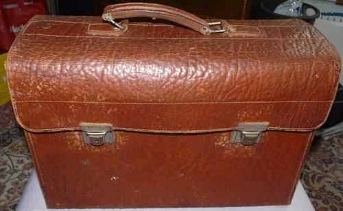 Alte leder arzttasche - alte,