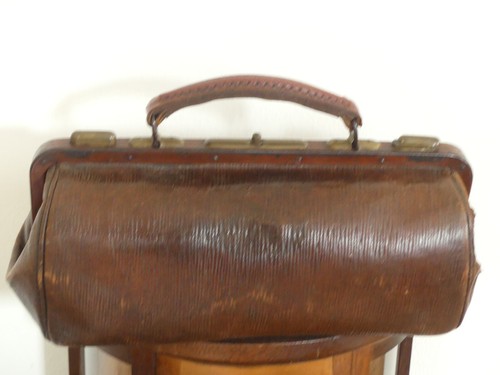 Antike leder arzttasche - antike,
